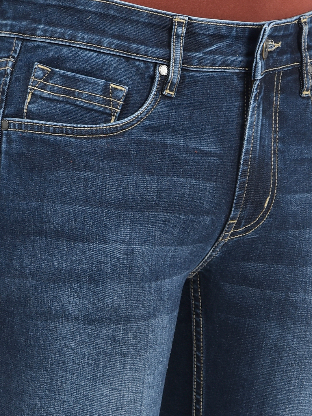 Numero Uno Men Solid Blue Jeans